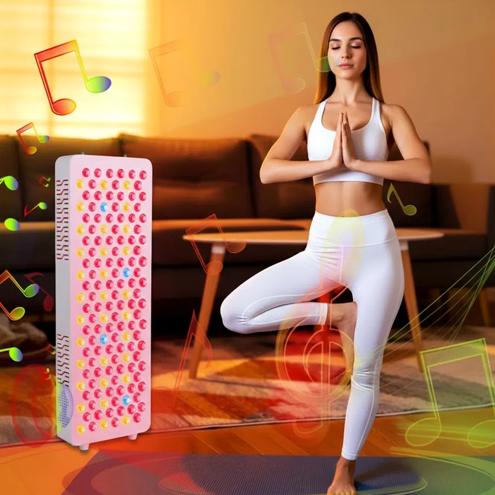 Painel de Terapia com Luz Azul e Vermelha para Rejuvenescimento da Pele em Casa, Lâmpada Infravermelha para Alívio da Dor, Dispositivo PDT para Atacado