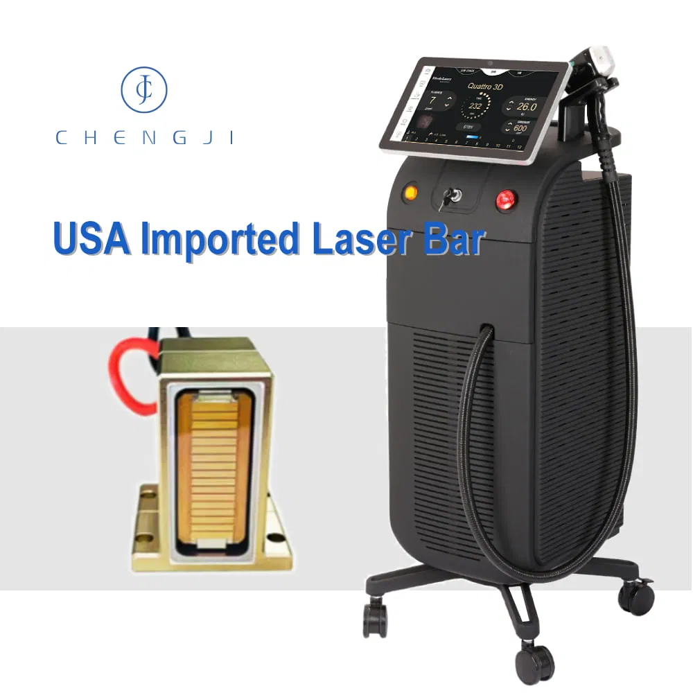 Máquinas de Laser Alexandrita Equipamentos de Salão de Beleza Máquinas Profissionais 3000W 808 Máquina de Remoção de Pelo a Laser Diode Remoção de Pelo a Laser