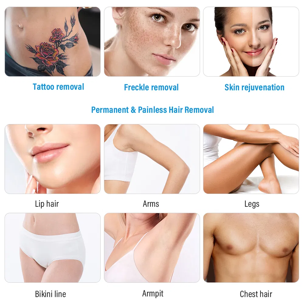 Remoção de Cabelo a Laser Diode Portátil 2 em 1 Dispositivo de Remoção de Tatuagem a Laser Picosegundo