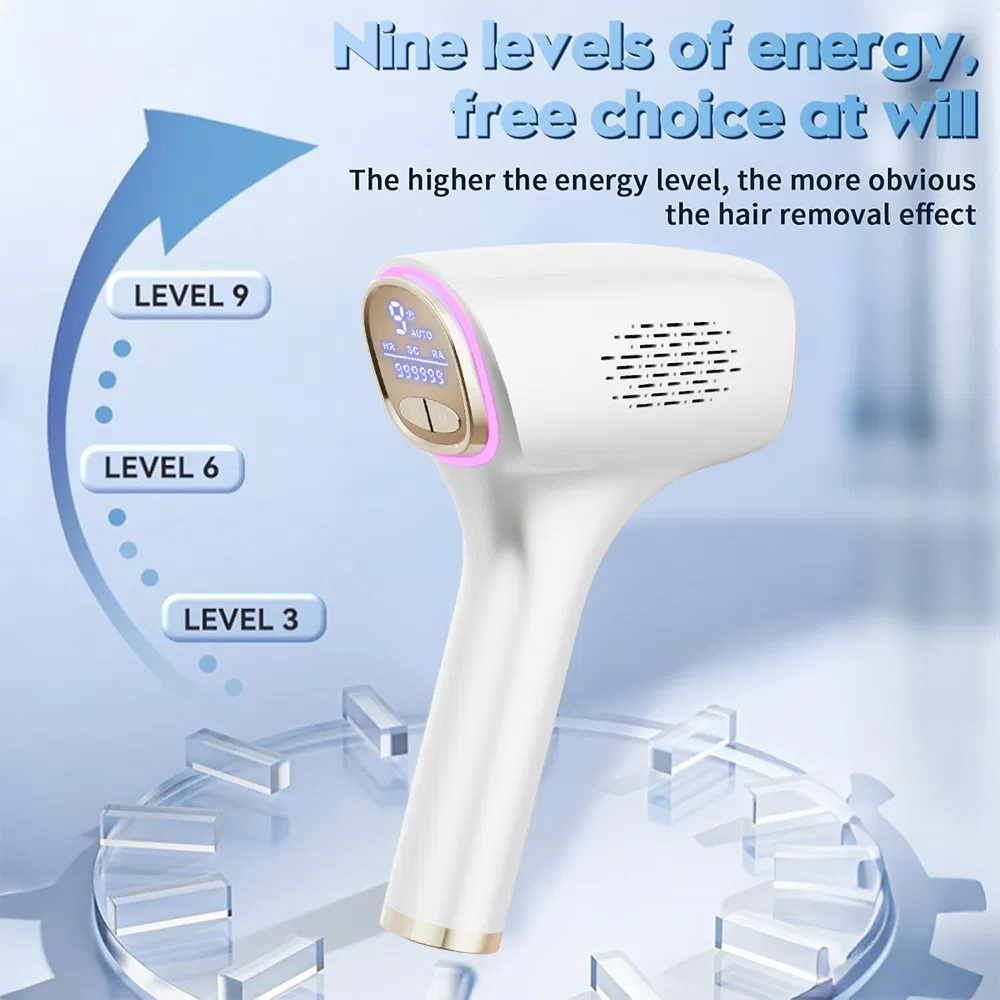 Dispositivo de Remoção de Cabelo Facial e Corporal IPL Frio e Indolor para Uso Doméstico