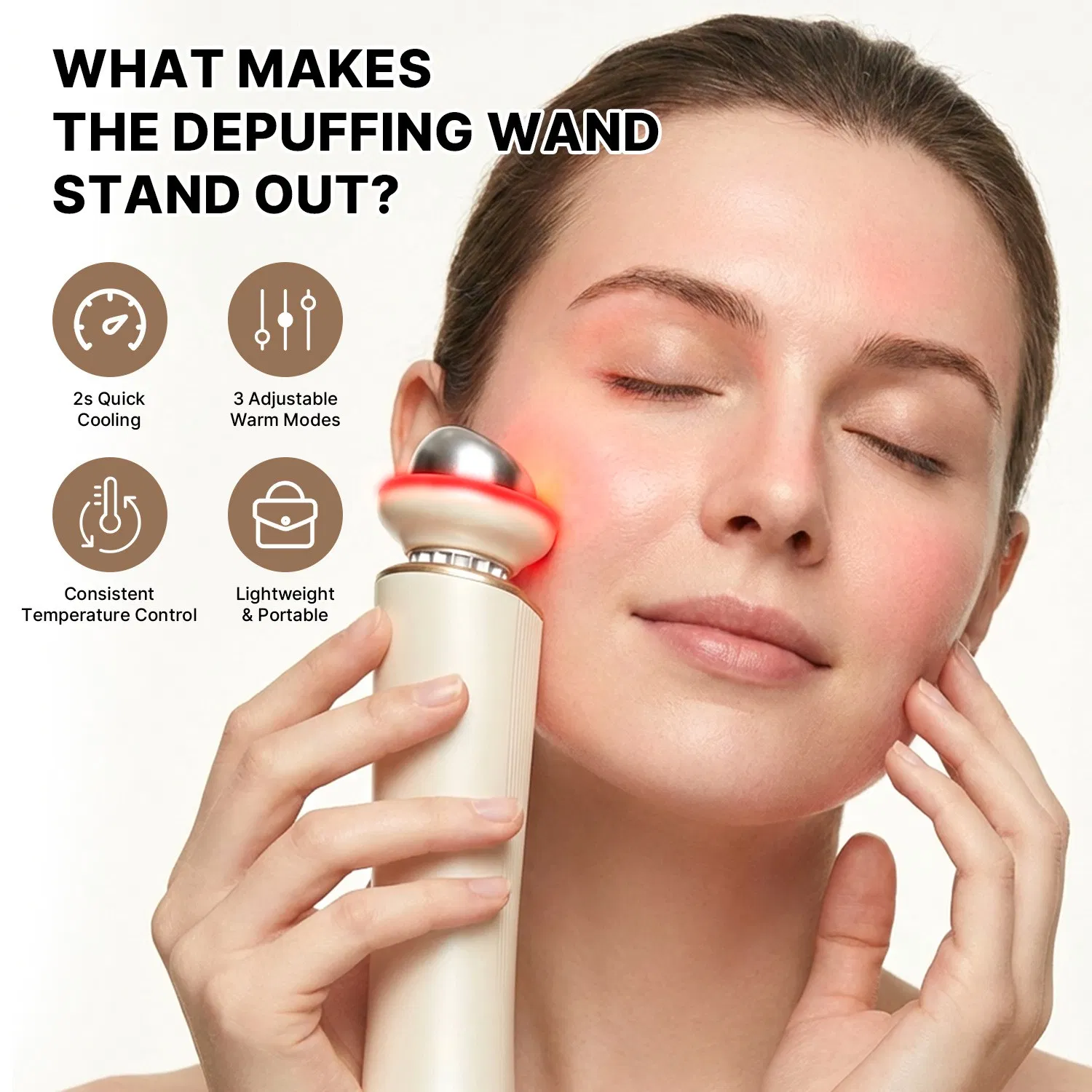 Dispositivo de Cuidados com a Pele de Marca Própria, Dispositivo Facial EMS, Massagem, Rejuvenescimento da Pele, Dispositivo de Beleza, OEM