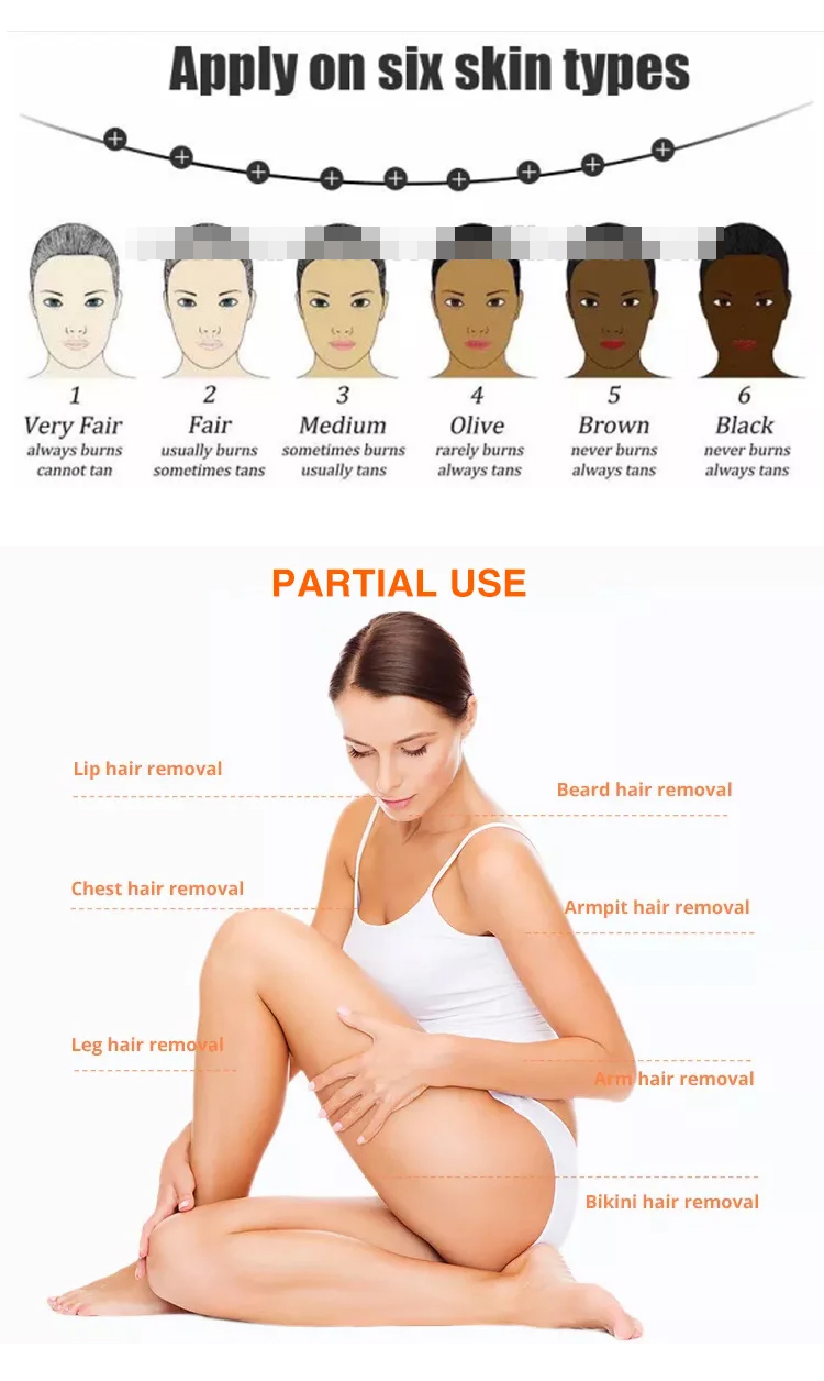 Envio Grátis 808nm Máquina Profissional Mini Diodo Laser de Titânio para Remoção de Pelos Corporais 3 Dispositivo de Onda Permanente CE Mulher