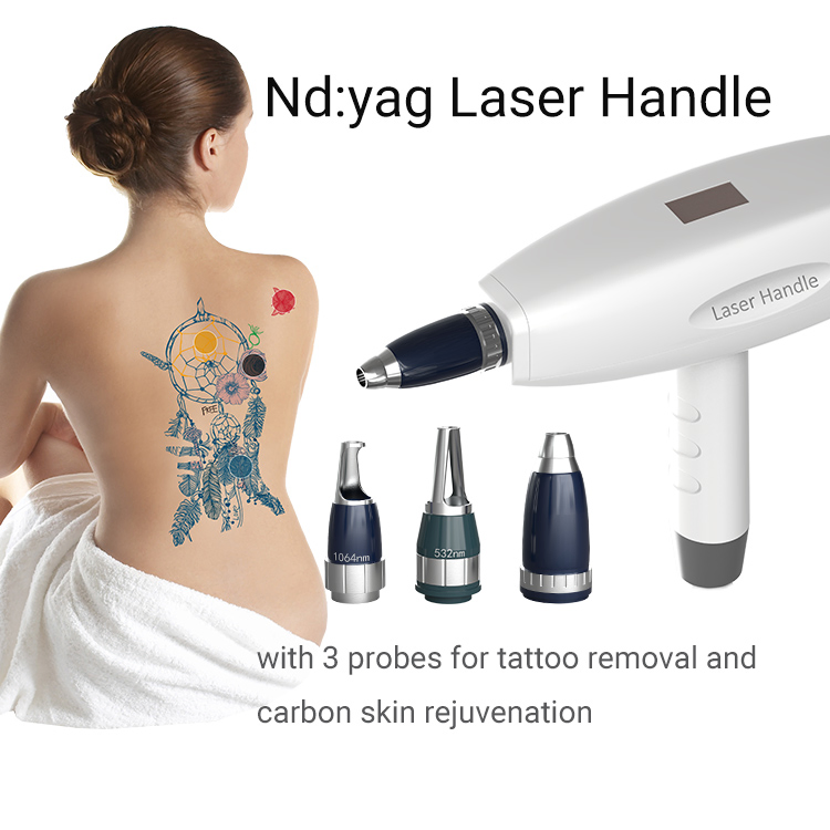 IPL Profissional Luz Intensa Pulsada 5 In1 IPL+Hr+Laser ND: YAG+ Laser de Diodo+ RF Dispositivo de Remoção de Pelos IPL