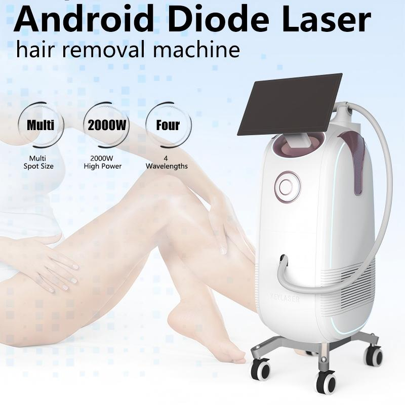 808nm Máquina de Depilação a Laser de Diodo com Resfriamento a Gelo Dispositivo de Beleza Inteligente