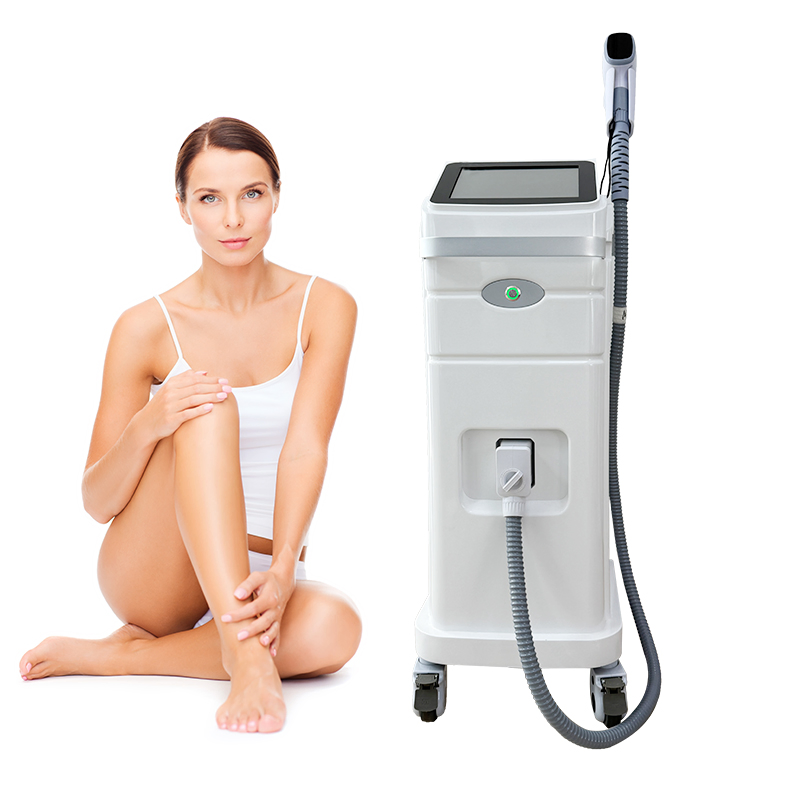 Remoção de Cabelo a Laser com Laser Diode Vertical 808 Máquina de Remoção de Cabelo a Laser com Laser Alexandrite Tec Cooling 755nm