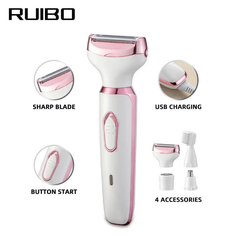 Aparador Elétrico Feminino para Cuidados Íntimos, Tudo-em-Um para Mulheres, Pelos de Axila