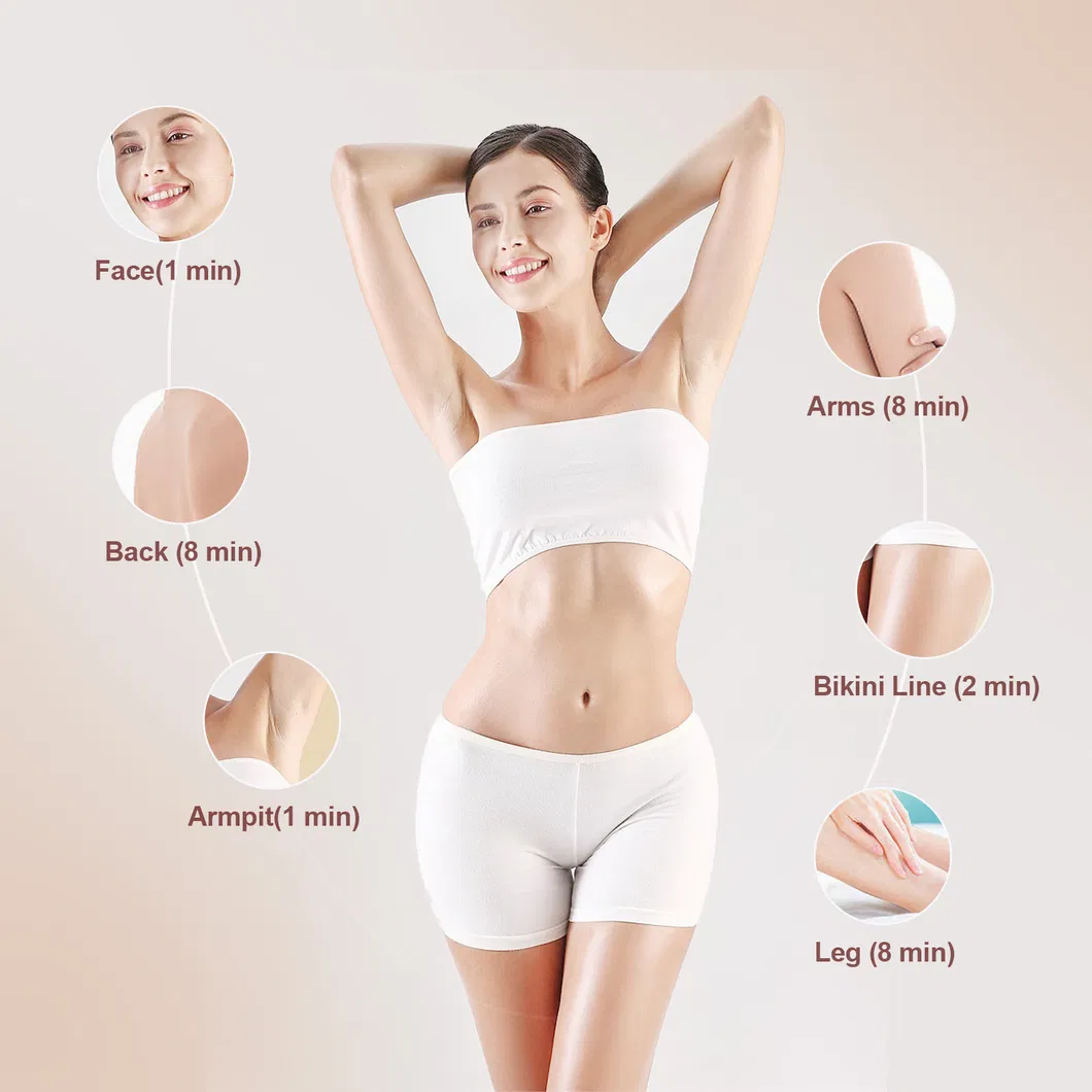 Dispositivo de Remoção de Cabelo a Laser para Uso Doméstico com Resfriamento a Gelo IPL