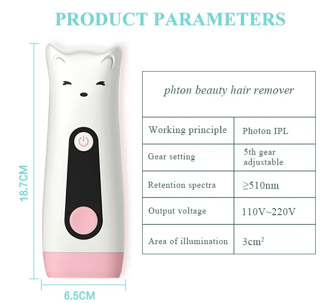 Melhor Dispositivo de Remoção de Cabelo Dispositivo de Limpeza Facial Remoção de Cabelo Indolor