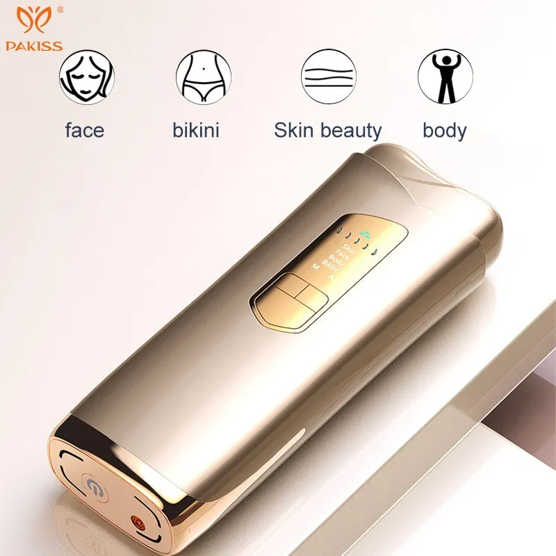 Dispositivo de Rejuvenescimento de Pele a Laser Indolor e Remoção de Pelos, Epilador Eletrônico IPL para Uso Doméstico