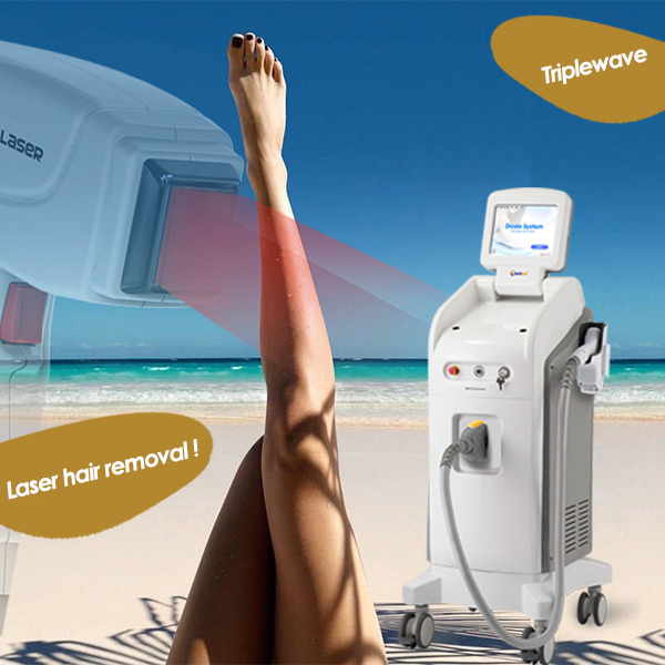 Remoção de Cabelo 808nm Equipamento de Beleza a Laser de Diodo para Rejuvenescimento da Pele