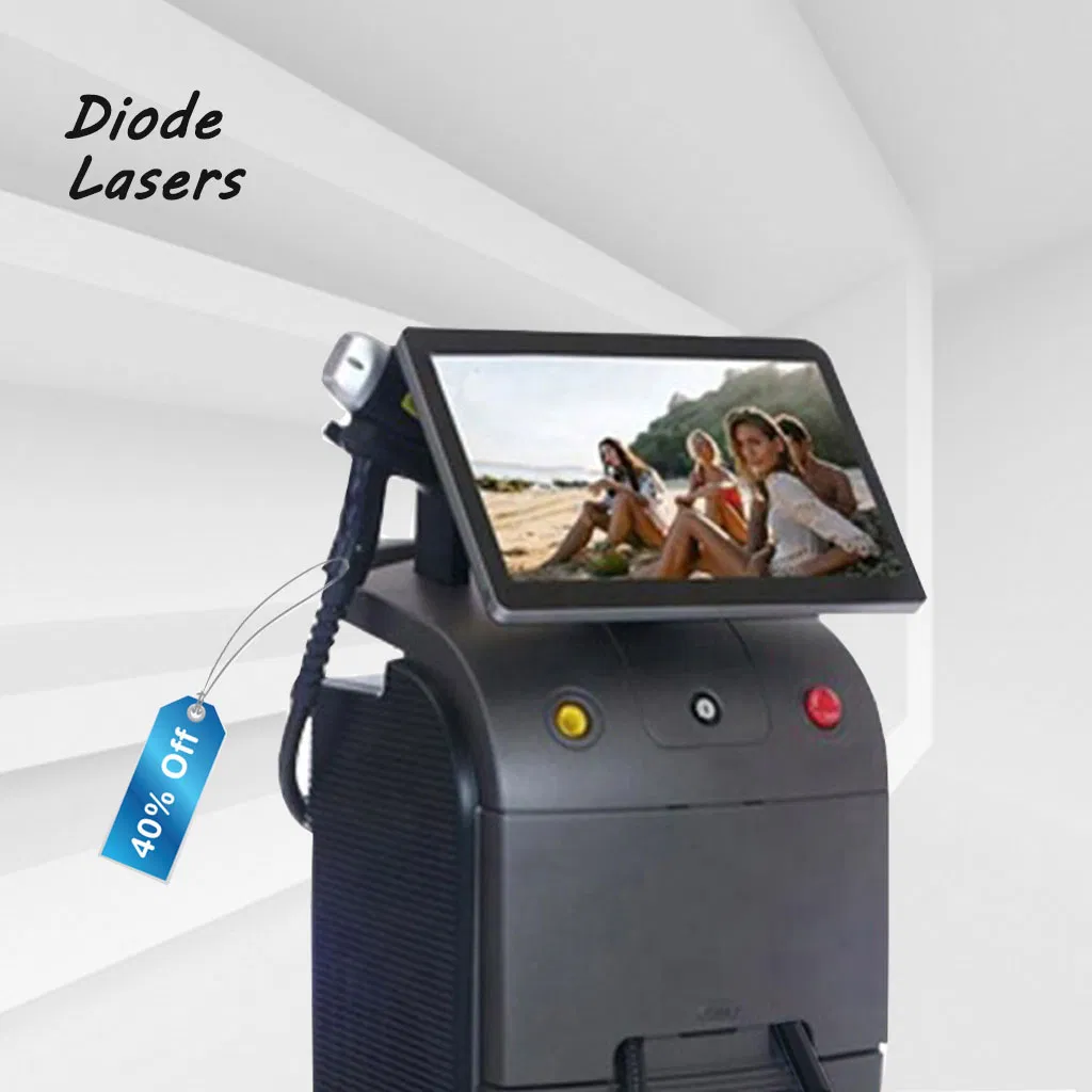 Preço de Fábrica Mais Quente Alta Potência Remoção de Pelo a Laser Sem Dor Resfriamento a Ar Gelo Alemanha 808nm Máquina de Remoção de Pelo a Laser 3000W Dispositivo de Remoção de Pelo a Laser