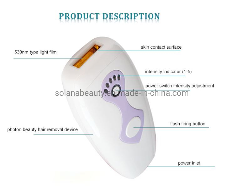 Dispositivo de Beleza para Remoção de Cabelo Permanente por IPL para Uso Doméstico Mini Epilador