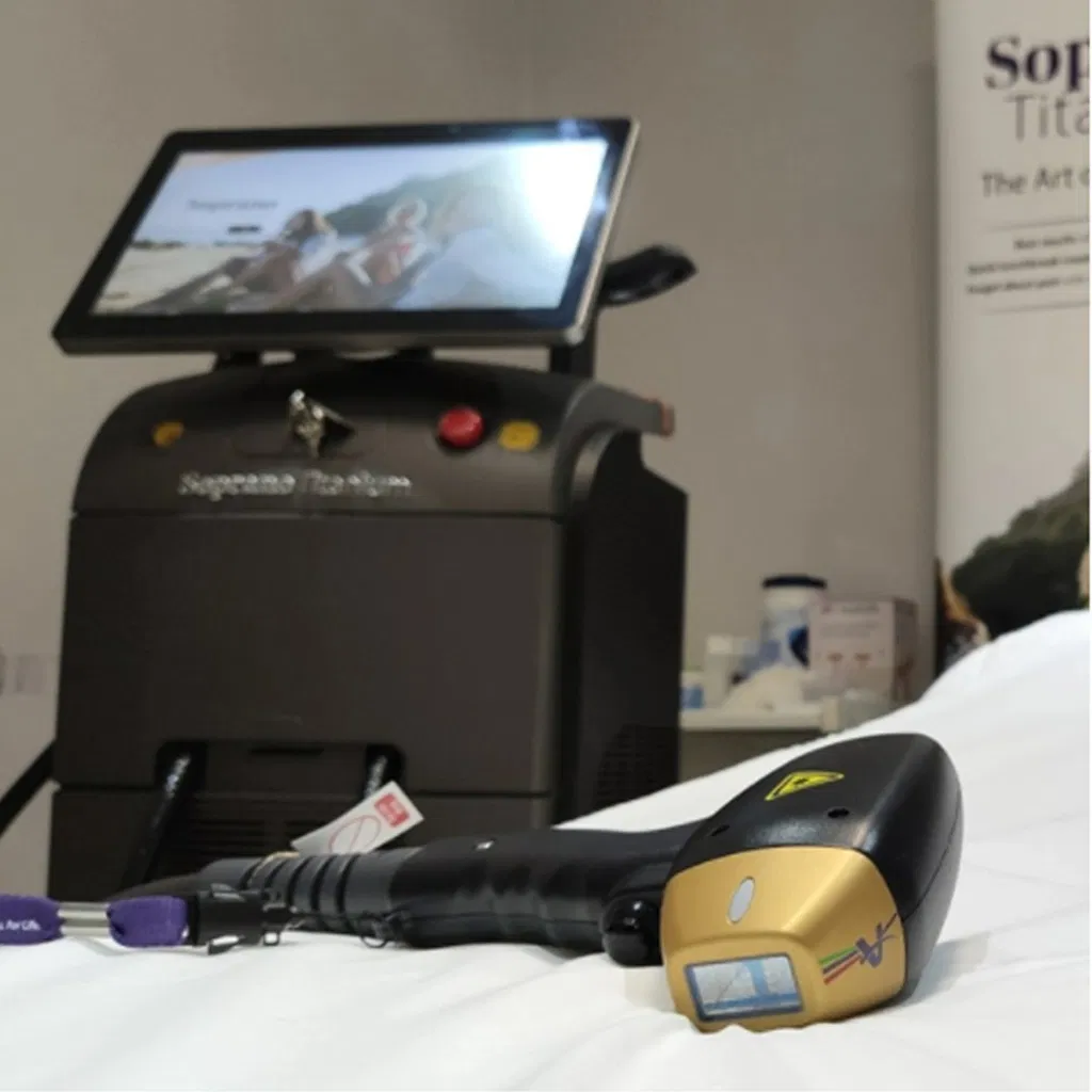 Remoção de Pelo a Laser com Resfriamento por Gelo 755 808 1064nm Remoção de Pelo a Laser com Diodo Remoção de Pelo a Laser com Gelo Remoção de Pelo a Laser Alexandrite