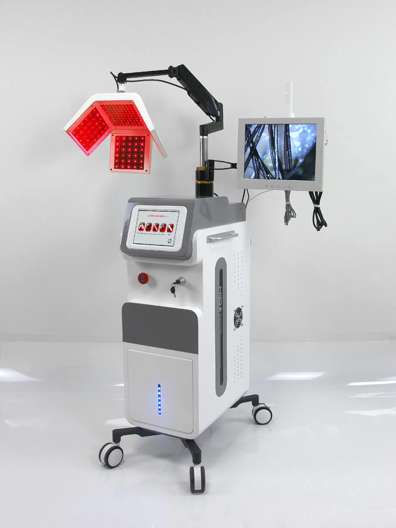 Dispositivo de Laser de Terapia Fotodinâmica Profissional Promove o Crescimento Capilar e Previne a Queda de Cabelo para Cabelos Mais Fortes e Saudáveis
