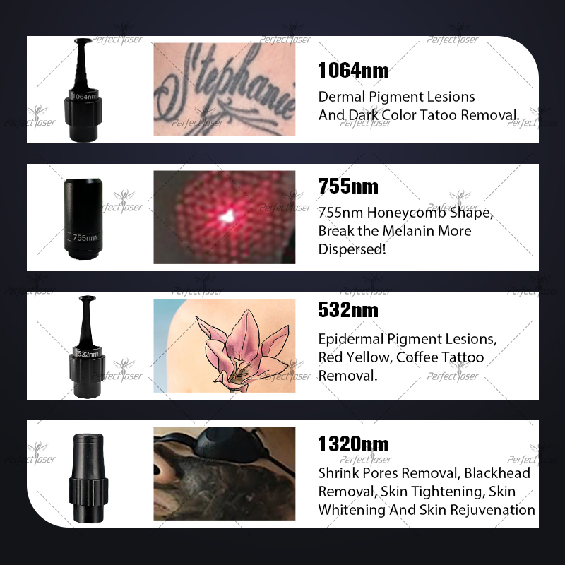 Melhor preço de laser ND YAG máquina profissional de remoção de pelos e tatuagens picosegundo