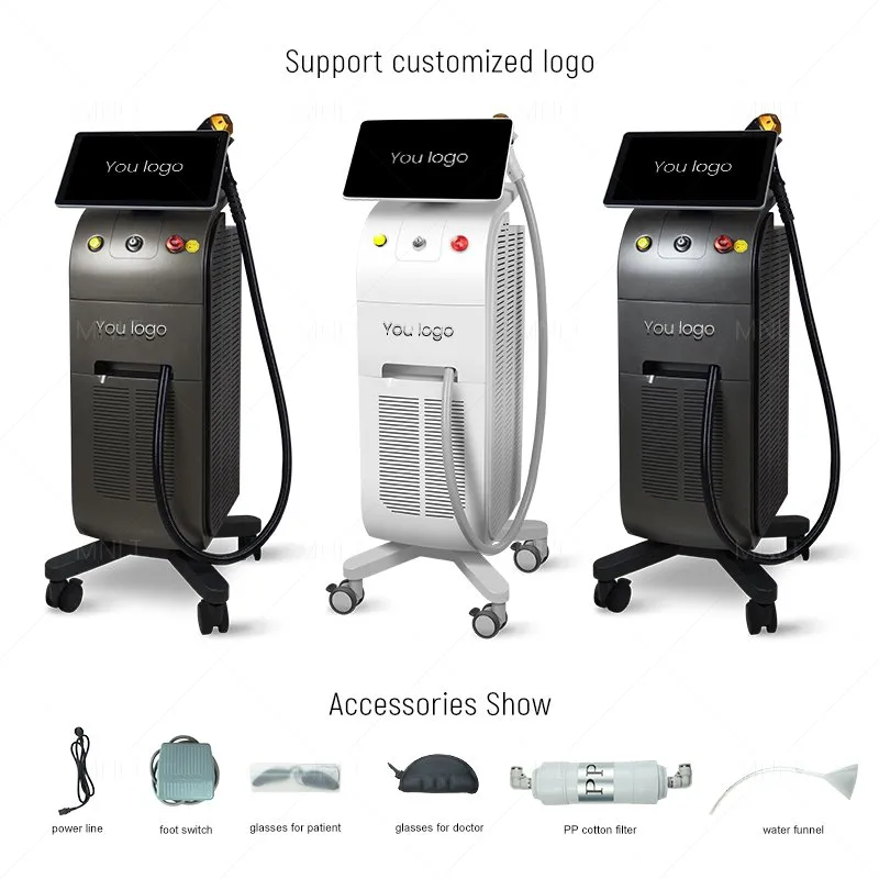 Equipamento de Beleza para Remoção de Cabelo com Laser Diode Médico para Salão de Beleza