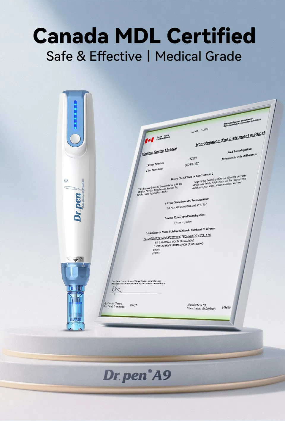 Dispositivo Avançado de Microneedling para Redução de Rugas e Crescimento Capilar