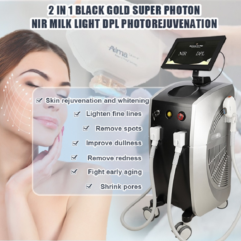 Máquina profissional IPL Dpl para remoção de pelos, rejuvenescimento da pele e pigmentação