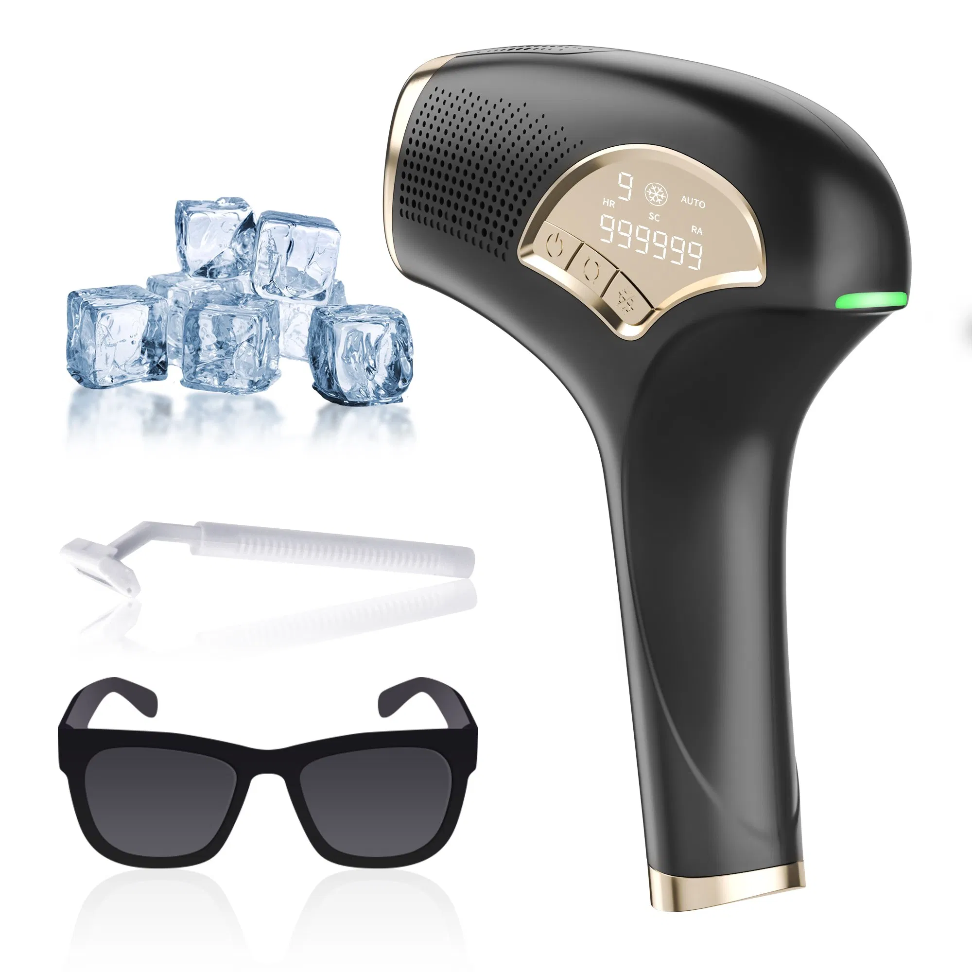Dispositivo de Remoção de Pelo IPL com Sensor Inteligente, Energia Ajustável, Uso em Todo o Corpo, Profissional OEM ODM