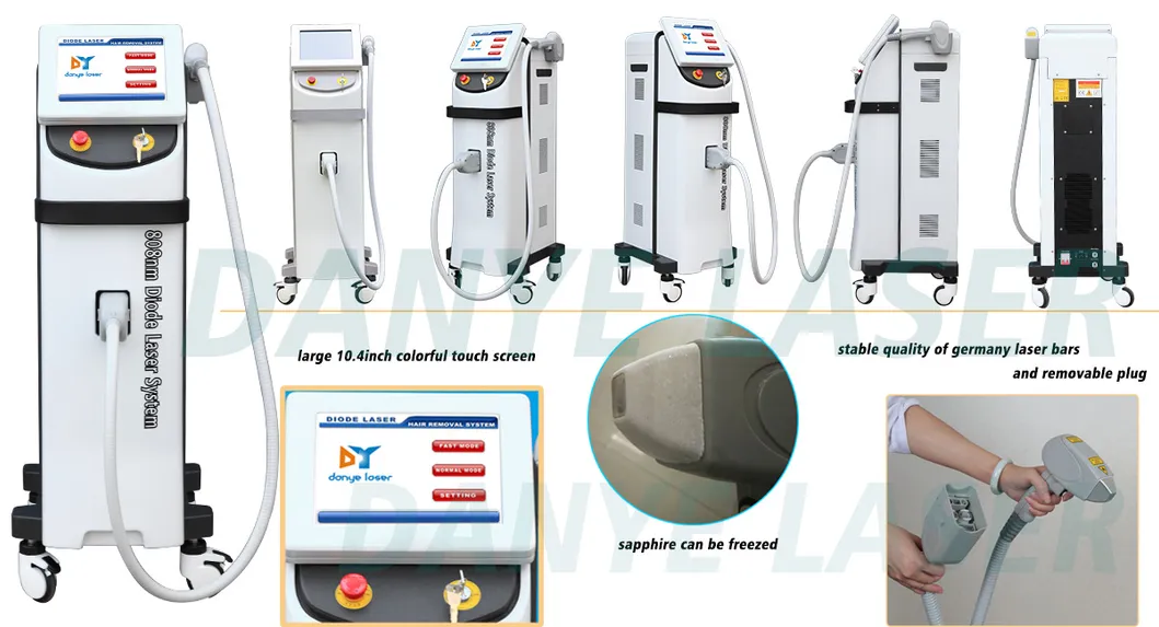 808 755 Equipamento de Beleza para Remoção de Pelo a Laser Diode Nm