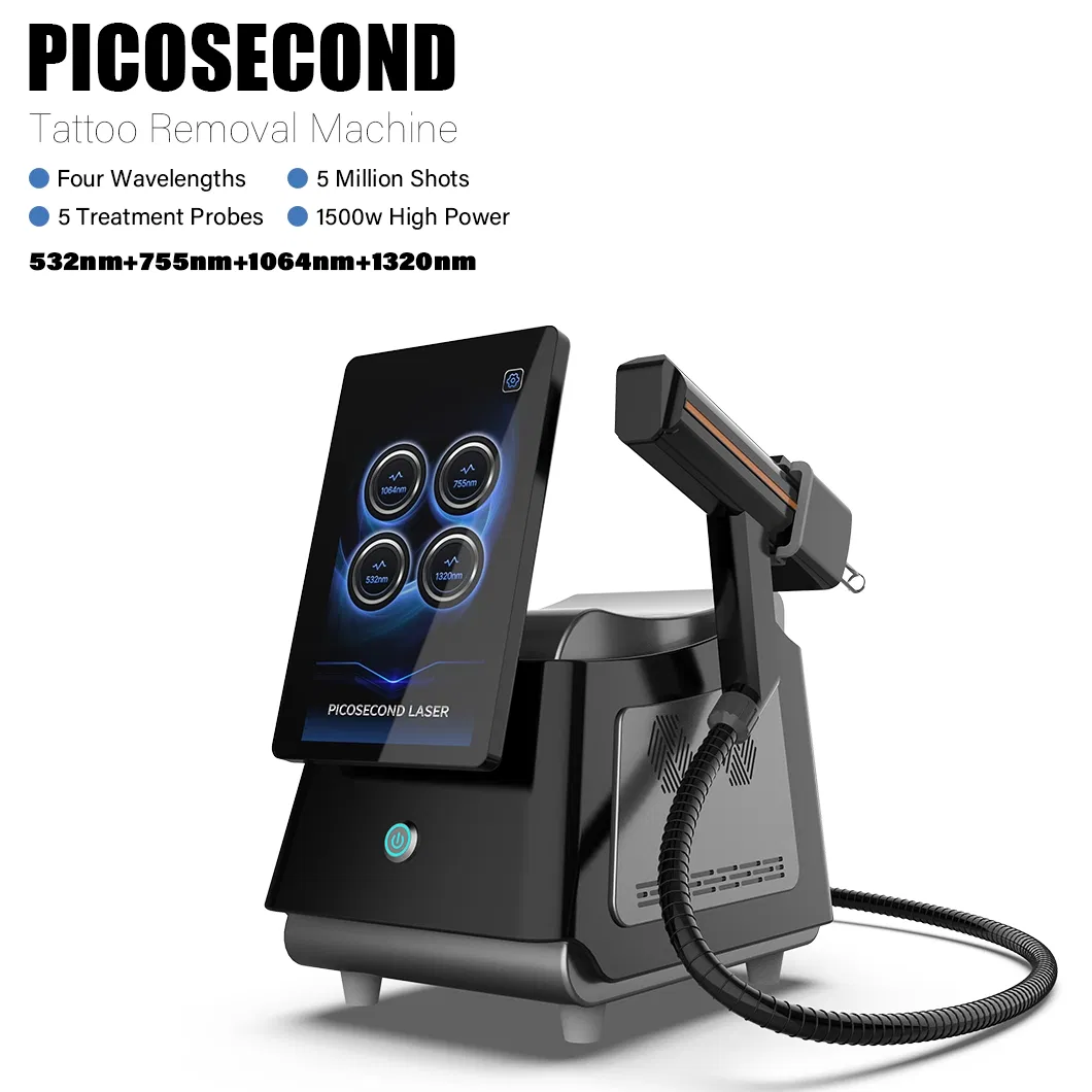 Melhor preço de laser ND YAG máquina profissional de remoção de pelos e tatuagens picosegundo