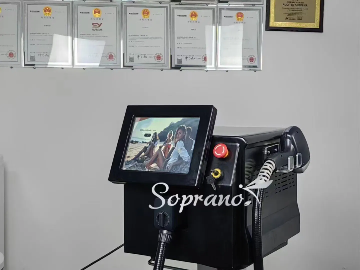 Dispositivo Profissional Portátil de 808nm Remoção de Pelo a Laser Diode para Rejuvenescimento da Pele com CE