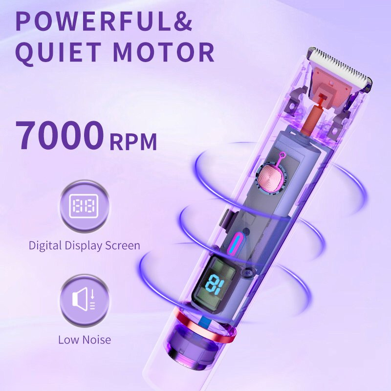 Duofu CT16 Depilador Elétrico de Dupla Cabeça para Mulheres Corpo da Bikini Facial 7000 Rpm