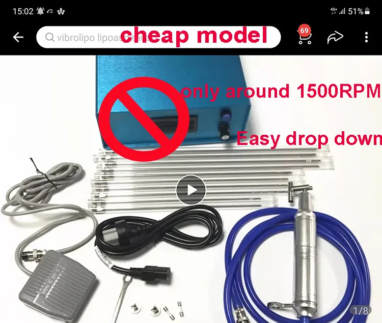 Kits de cânula incluídos no sistema