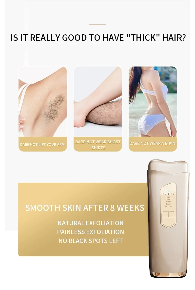 Mini Ice Cooling Safe Depiladora Laser Hair Removal Gentle Skin Beauty Device