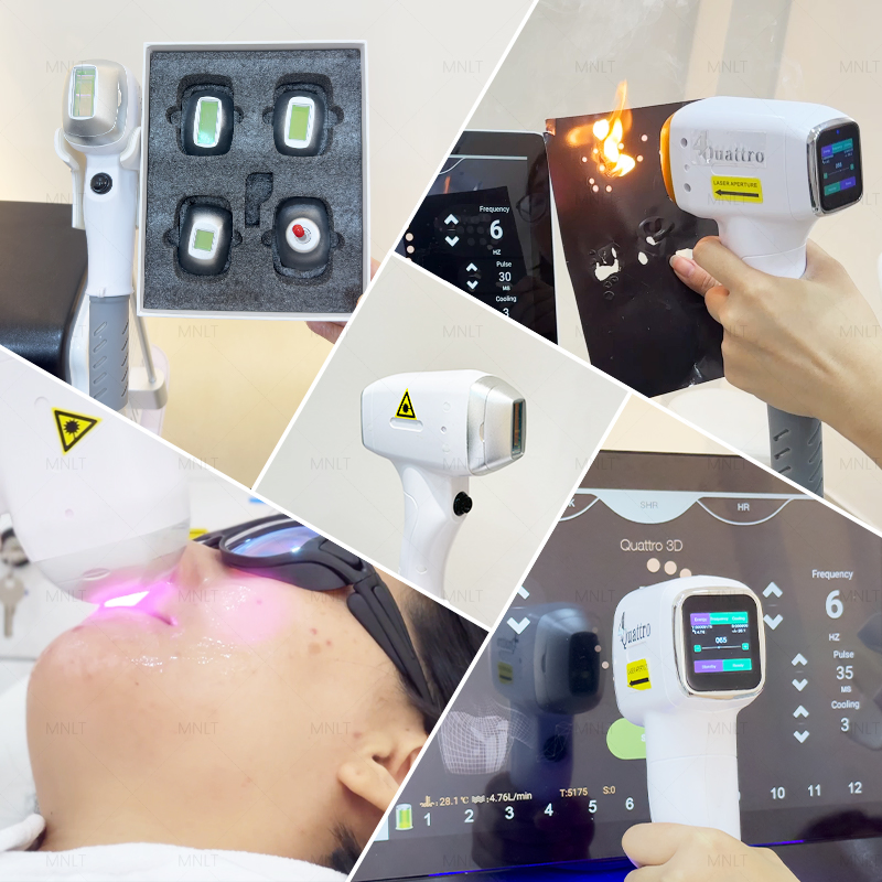 Equipamento de Beleza para Remoção de Cabelo com Laser Diode Médico para Salão de Beleza - 4 Comprimento de Onda 755+808+940+1064nm com Dispositivo de Beleza Certificado pela FDA CE ISO RoHS