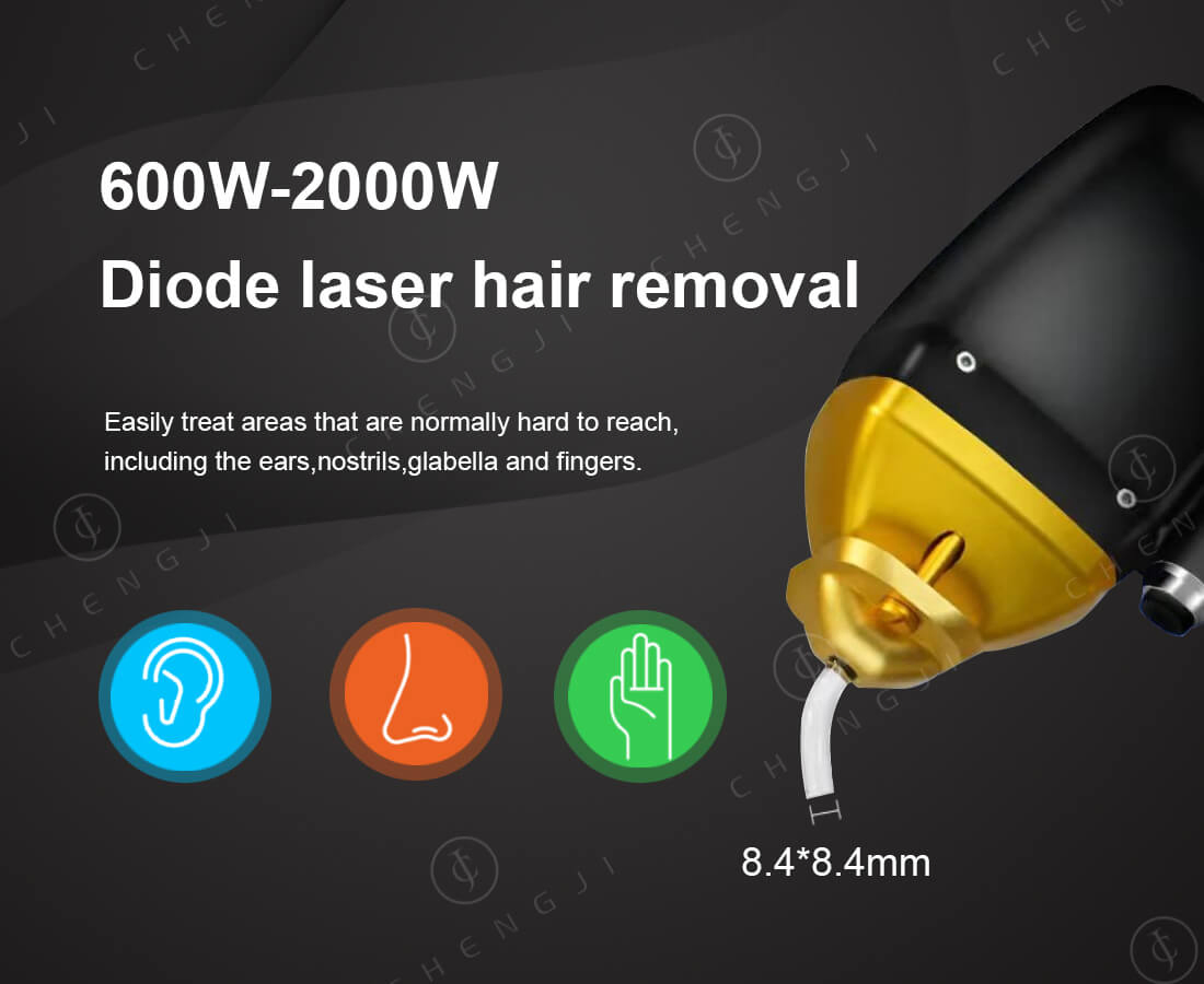 2000W Alta Potência 755 808 1064 Dispositivo de Remoção de Pelo a Laser de Diodo de Três Comprimentos de Onda