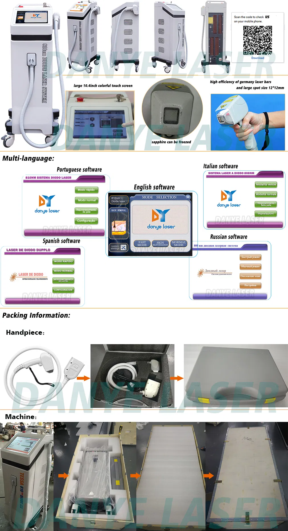 Visor do Produto e Informações de Embalagem