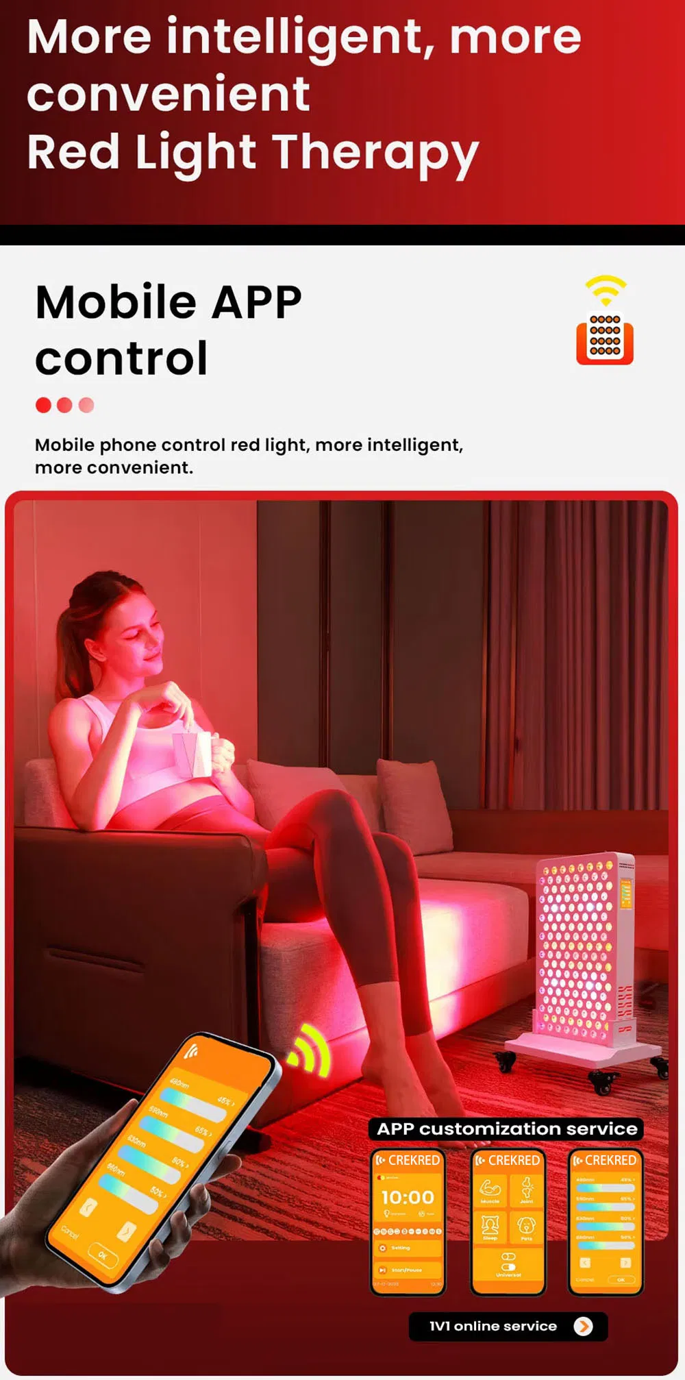 Painel de Terapia com Luz LED