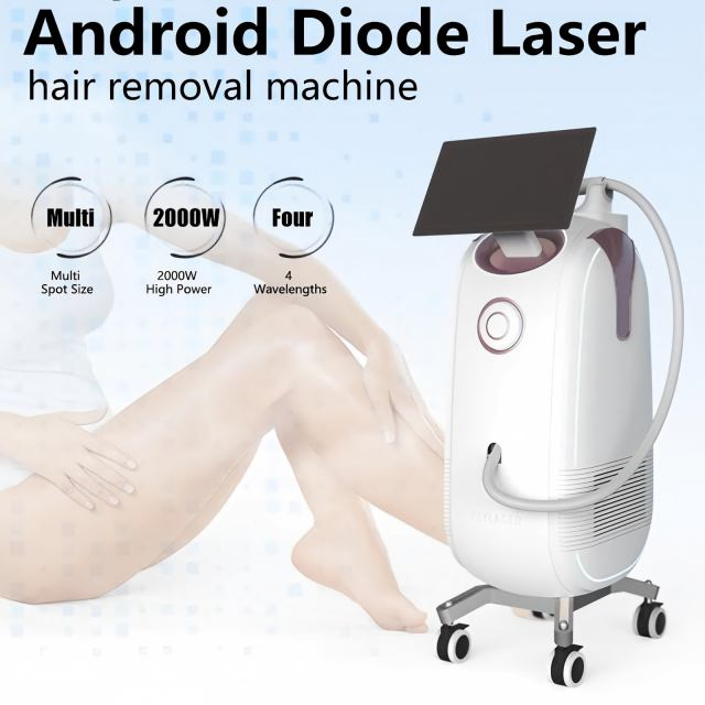 808nm Máquina de Depilação a Laser de Diodo com Resfriamento Inteligente e Indolor Dispositivo de Beleza