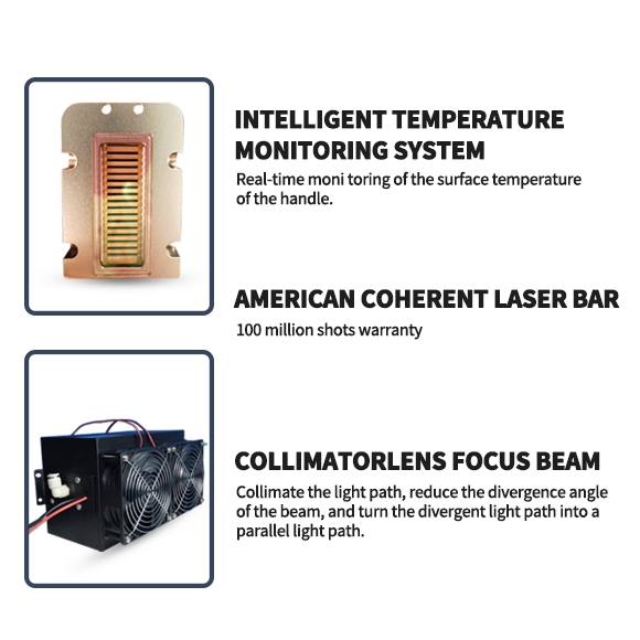 Máquina de Remoção de Cabelo 808nm 940nm 755nm Laser Diodo Coreano Ice 4 Ondas 10 Barra 1064nm Laser para Uso Doméstico ou Comercial Dispositivos de Laser de Beleza