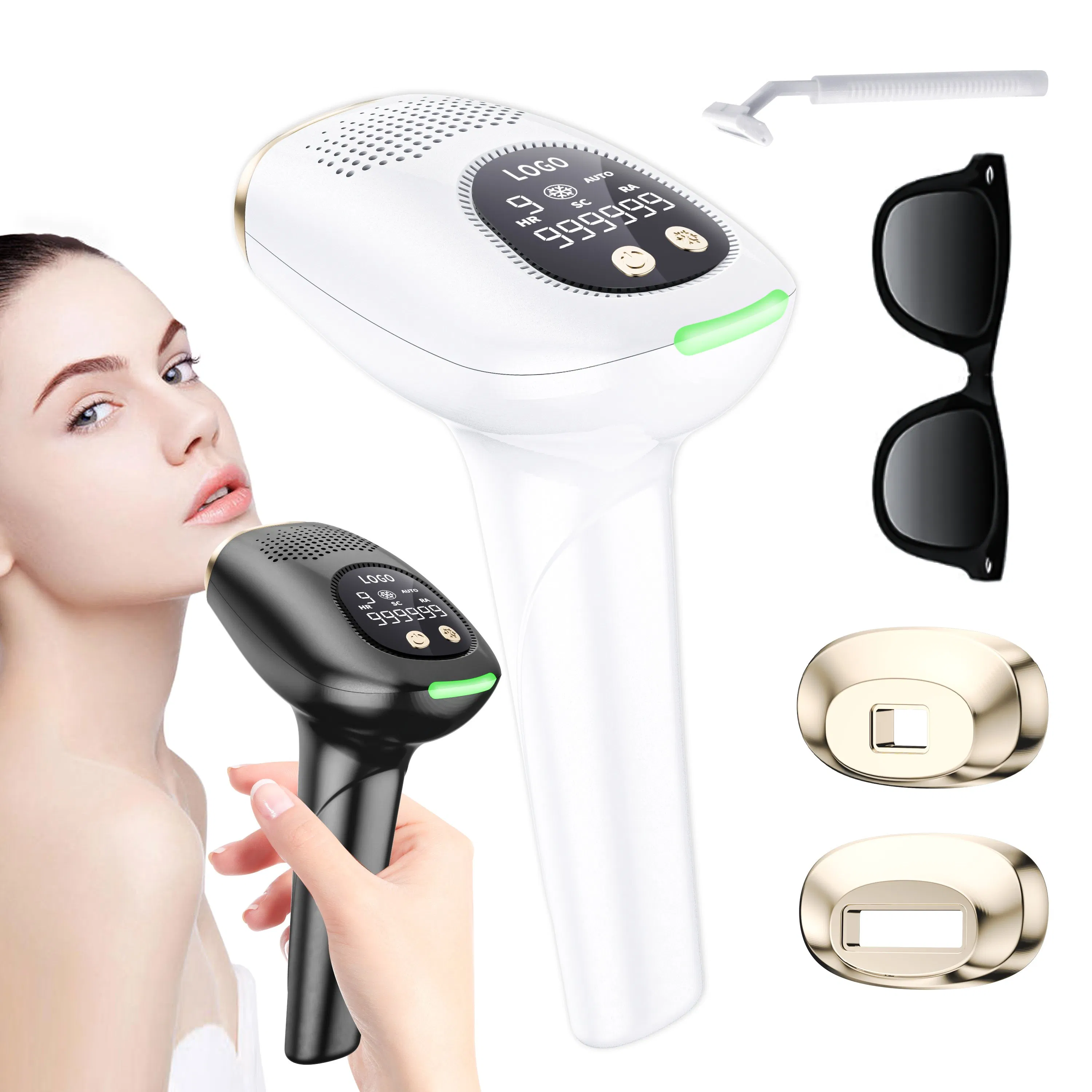 Tecnologia de Congelamento Indolor Dispositivo de Remoção de Cabelo por IPL com Resfriamento a Gelo para Beleza