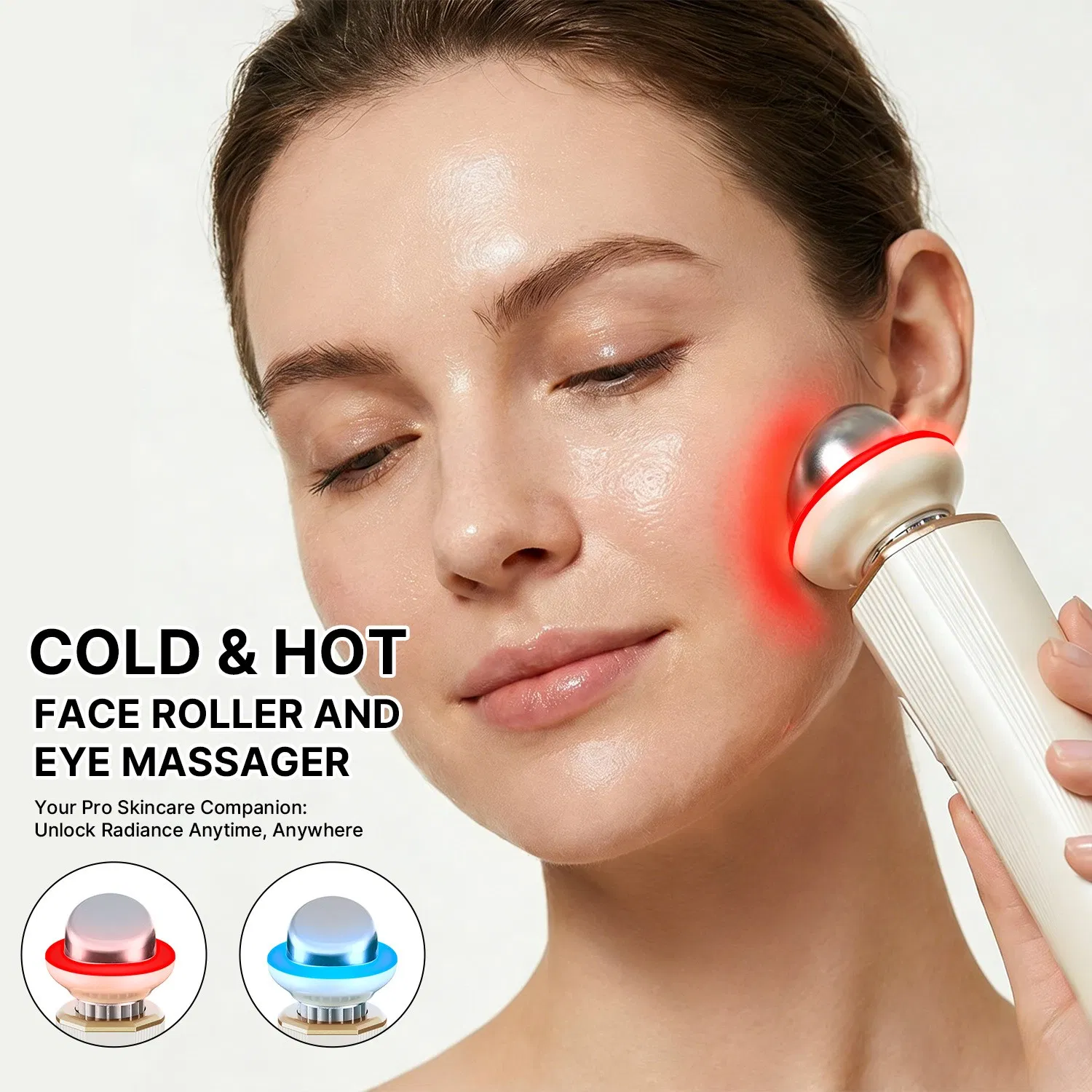 Dispositivo de Cuidados com a Pele de Marca Própria, Dispositivo Facial EMS, Massagem, Rejuvenescimento da Pele, Dispositivo de Beleza, OEM