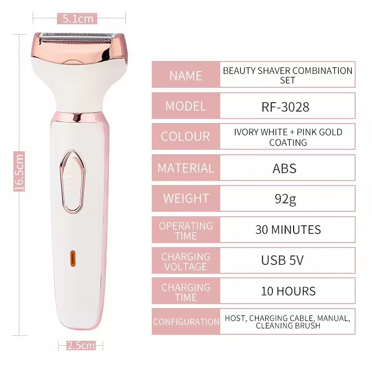 Aparador Elétrico Feminino para Cuidados Íntimos, Tudo-em-Um para Mulheres, Pelos de Axila