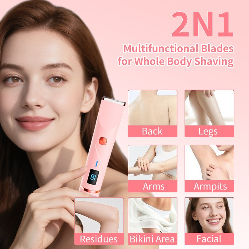 Duofu CT16 Depilador Elétrico de Dupla Cabeça para Mulheres Corpo da Bikini Facial 7000 Rpm