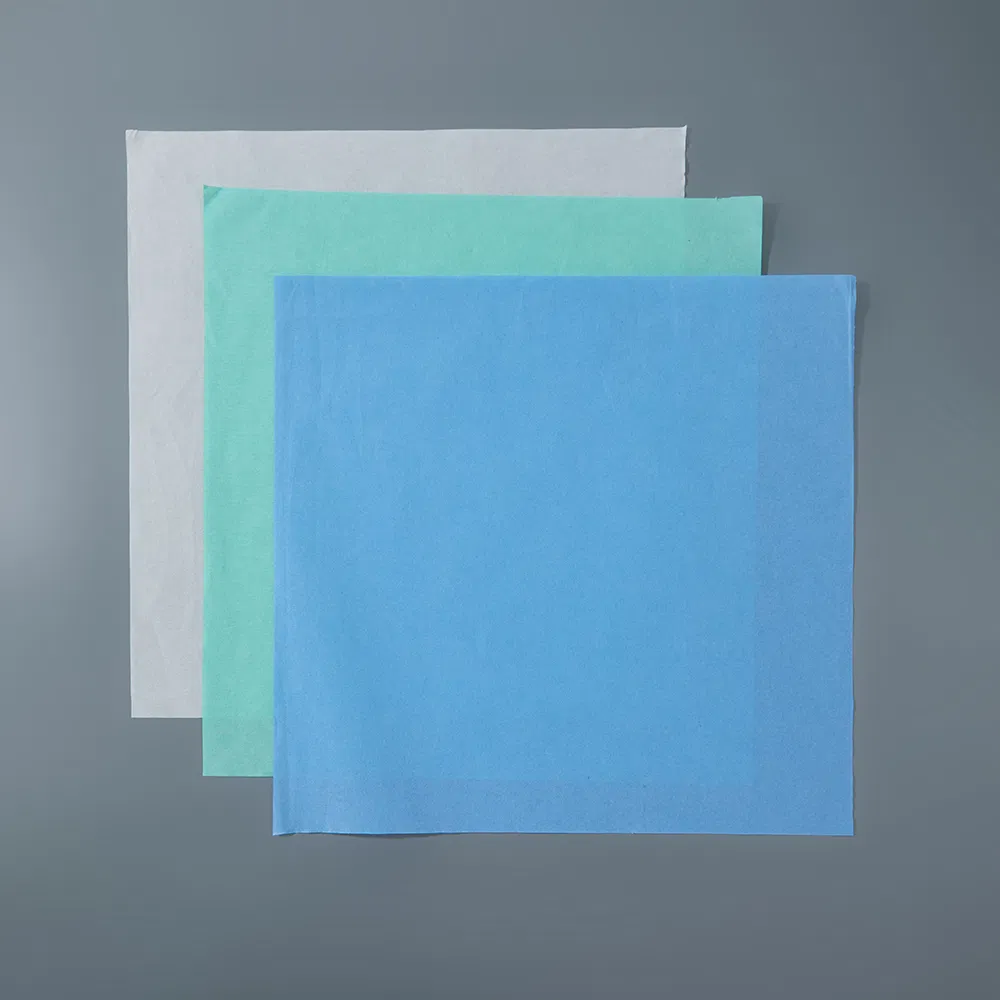 Papel Crepe Esterilizado com Ozônio de Grau Médico - Envoltório Macio para Ferramentas Cirúrgicas, Desinfetado, Autoclavável, Barreira Estéril