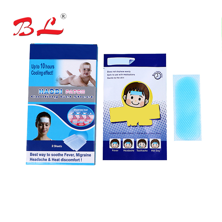 Folha de Gel Refrigerante Alívio de Dor de Cabeça Folha Fria para Bebê e Adulto