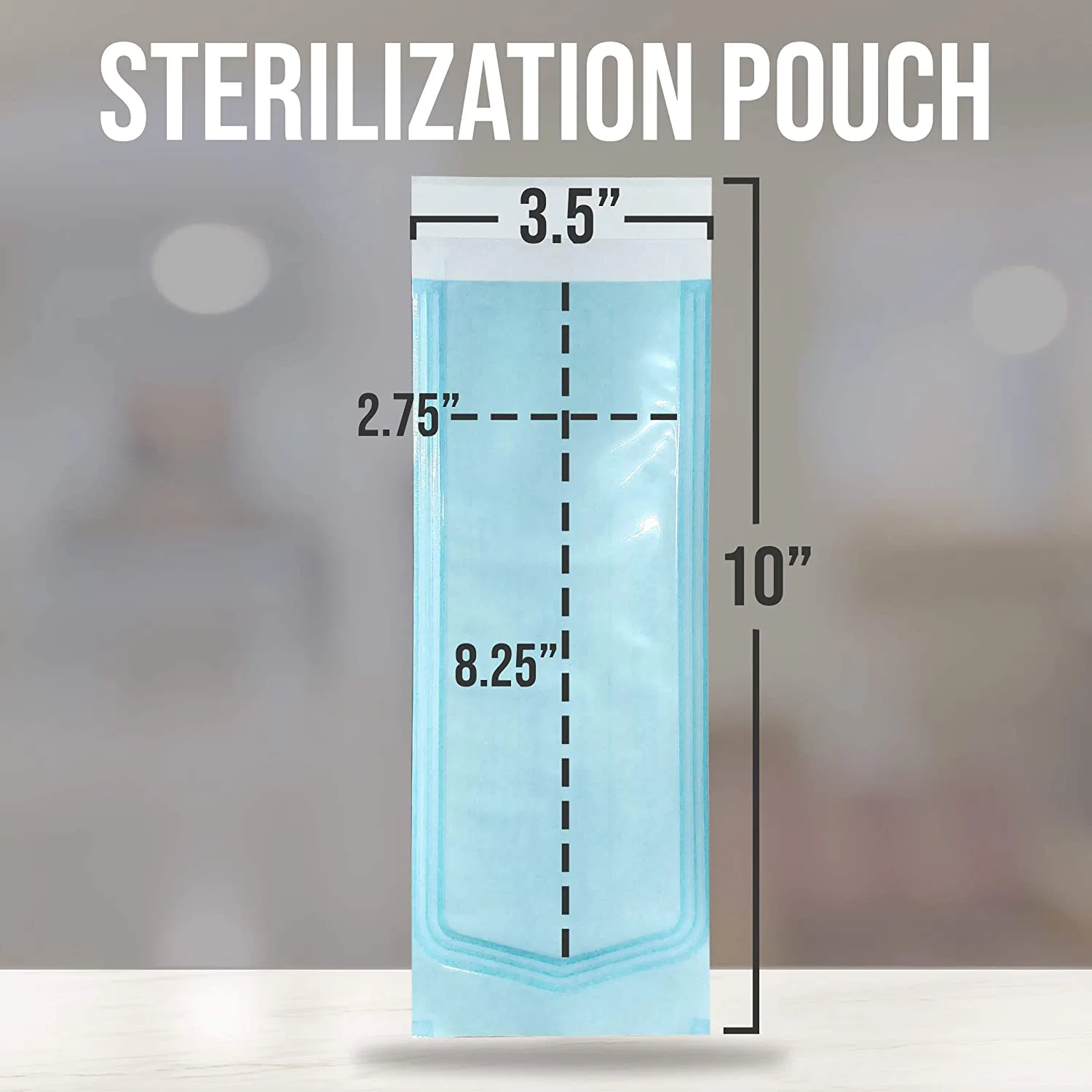 Sacos de Esterilização para Autoclave 3.5 X 10 Polegada com Selagem Automática, Sacos de Esterilização para Autoclave para Salão de Tatuagem