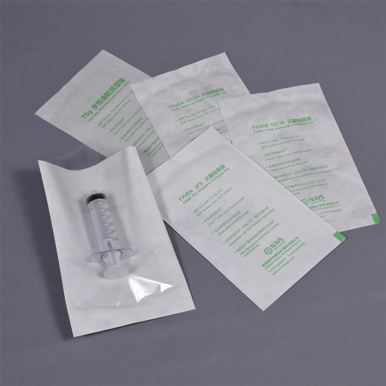 Saco de esterilização por vapor e calor ETO de grau médico
