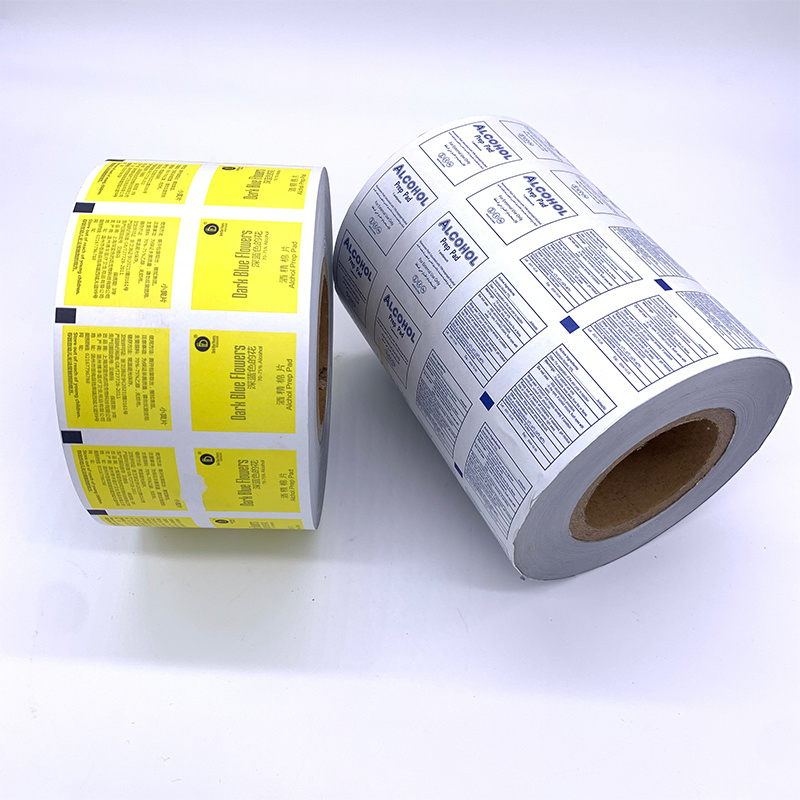 Uso Estéril Papel Alumínio à Prova de Óleo de Grau Médico Fabricado na China / Swab de Iodo / Toalhetes Úmidos / Removedor de Unhas / Embalagem / Papel de Embalagem