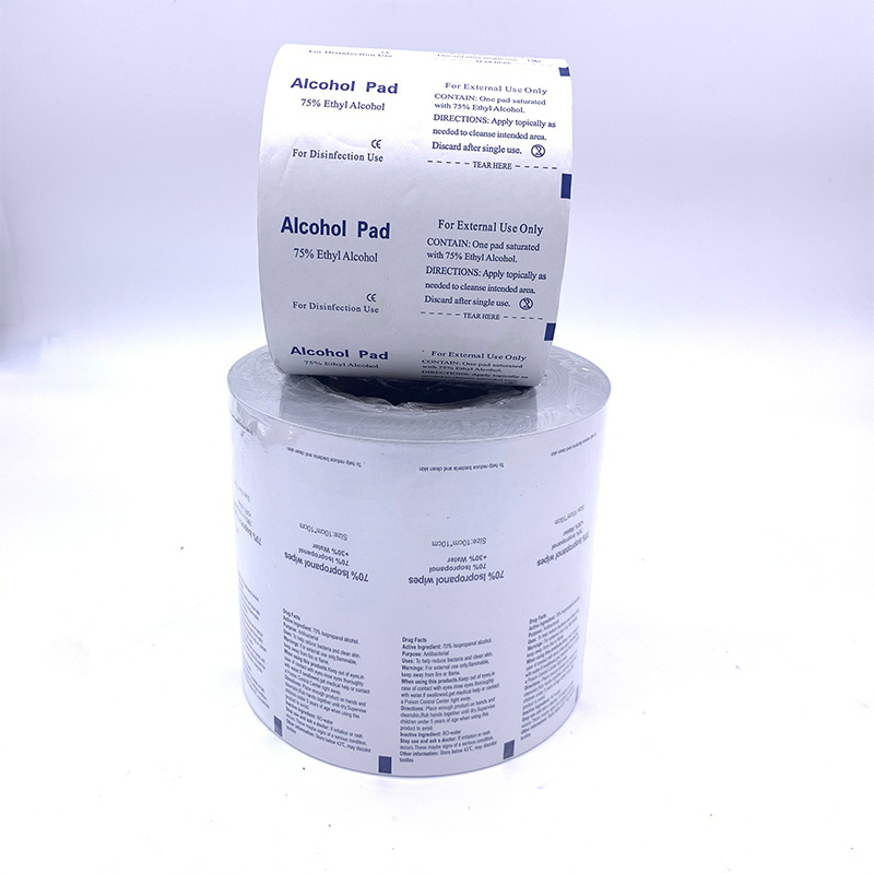 Uso Estéril Papel Alumínio à Prova de Óleo de Grau Médico Fabricado na China / Swab de Iodo / Toalhetes Úmidos / Removedor de Unhas / Embalagem / Papel de Embalagem
