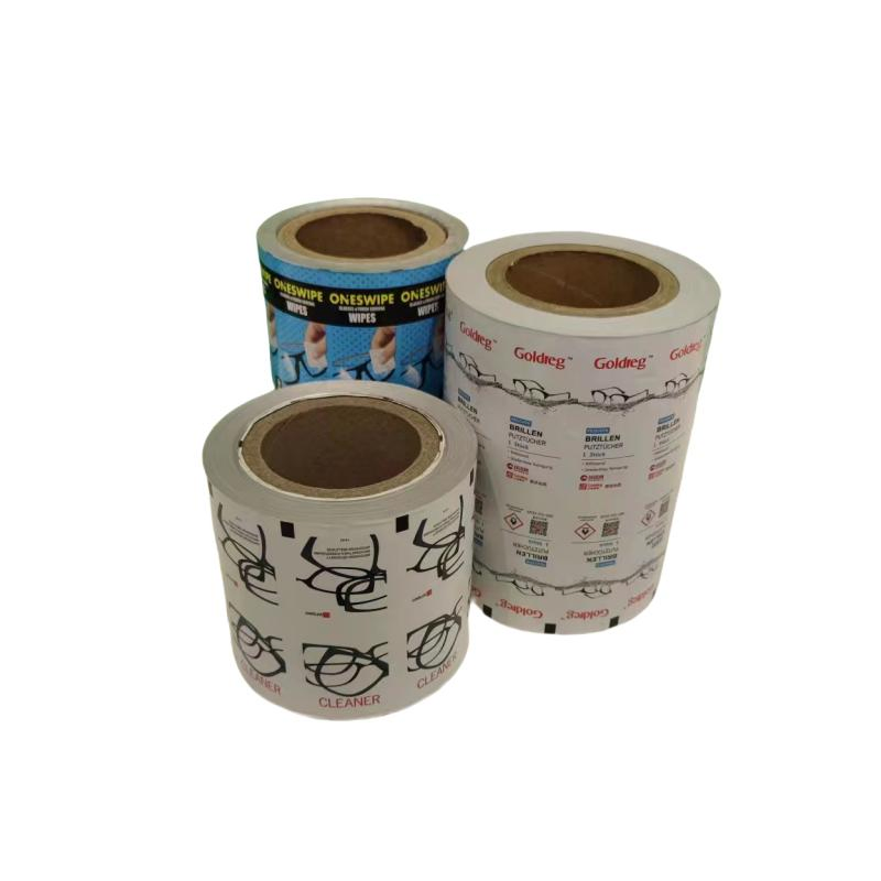 Embalagem Laminada de Papel/PE/Al/Eaa 110g para Lenços de Lentes Personalizados
