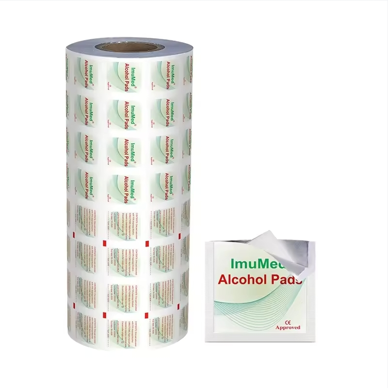 Preço de Fábrica Papel Laminado de Alumínio para Embalagem de Lenços Desinfetantes