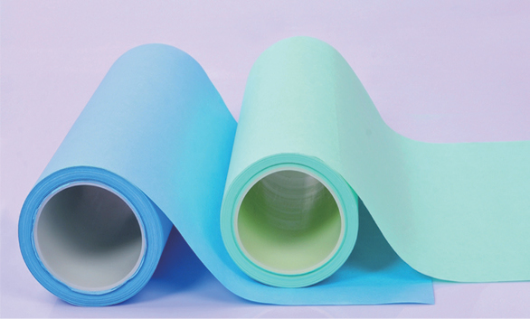 Folha de Envoltório de Esterilização de Papel Crepe Médico Duplex Azul Descartável para Equipamentos
