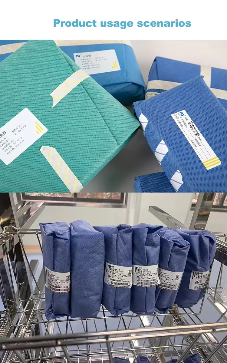 Embalagens de Esterilização Médica Não Tecidas para Autoclave SMMS