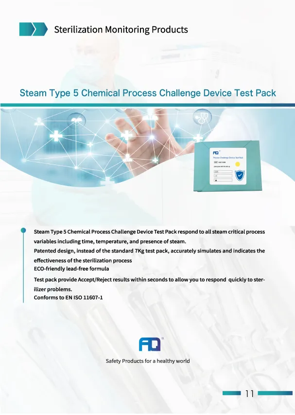 Dispositivo de Teste de Desafio de Processo Químico de Autoclave a Vapor Tipo 5